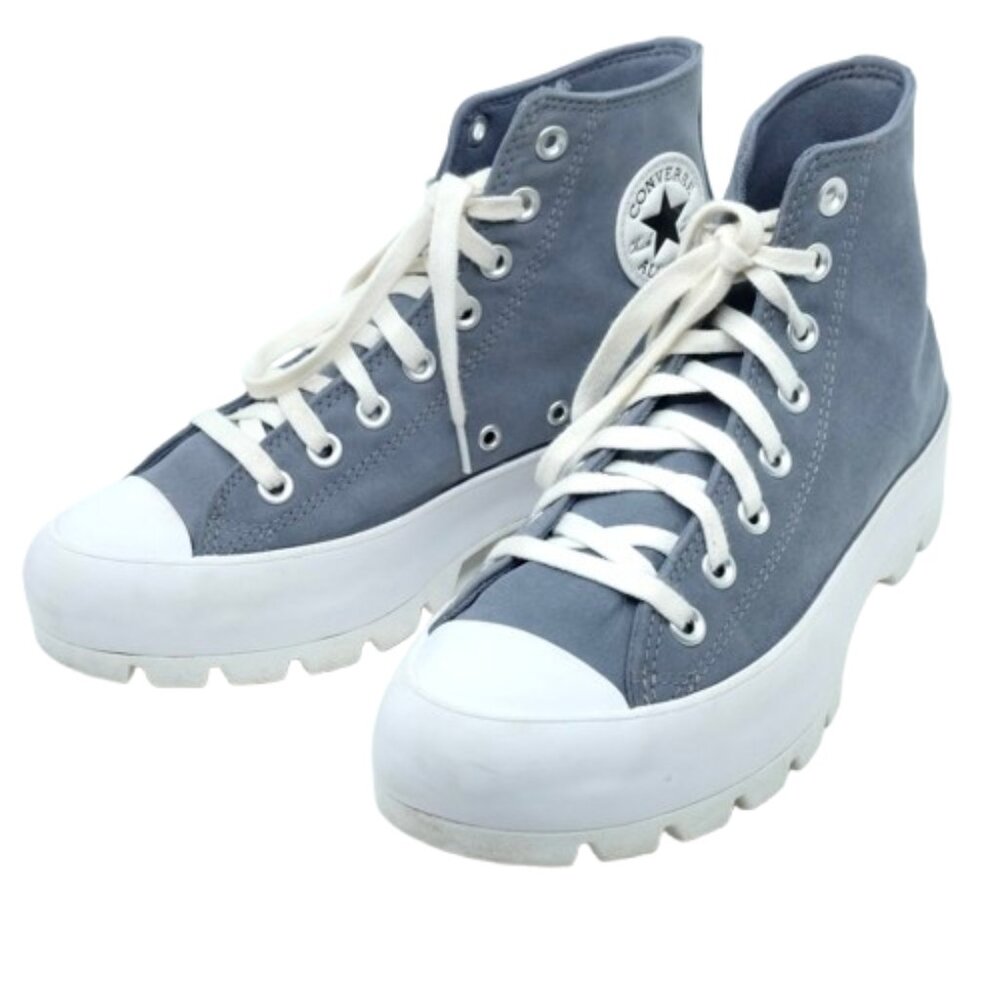 CONVERSE~Lugged Chuck Taylor Steel Blue Platform SHOES 571165C SIZE 9 - Picture 3 of 6